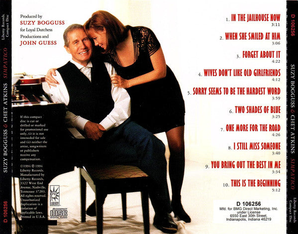 Suzy Bogguss & Chet Atkins : Simpatico (CD, Album, Club)