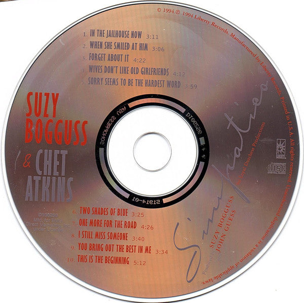 Suzy Bogguss & Chet Atkins : Simpatico (CD, Album, Club)
