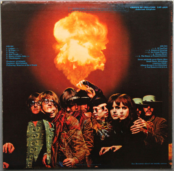 Jefferson Airplane : Crown Of Creation (LP, Album, RP, Ind)