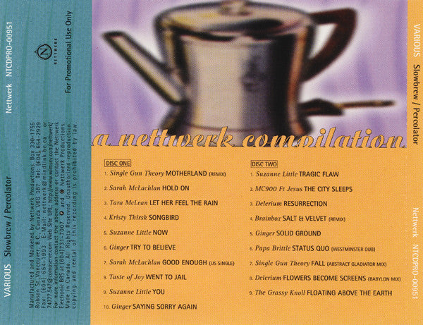 Various : Slowbrew / Percolator (2xCD, Comp, Promo)