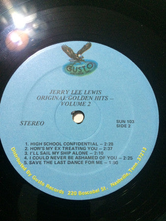 Jerry Lee Lewis : Original Golden Hits - Volume 2 (LP, Comp)