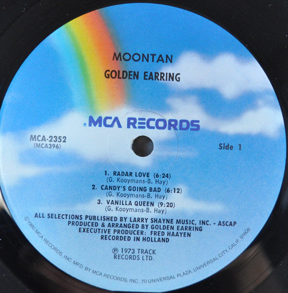 Golden Earring : Moontan (LP, Album, RE, Pin)