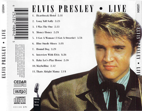 Elvis Presley : Elvis Presley Live (CD, Comp)