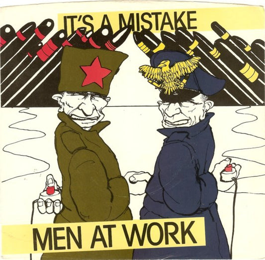 Men At Work : It's A Mistake (7", Single, Styrene, Pit)