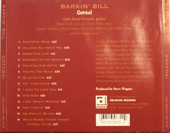 Barkin' Bill Smith : Gotcha! (CD)