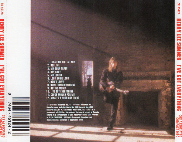 Henry Lee Summer : I've Got Everything (CD, Album, Dig)