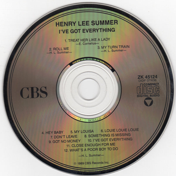 Henry Lee Summer : I've Got Everything (CD, Album, Dig)