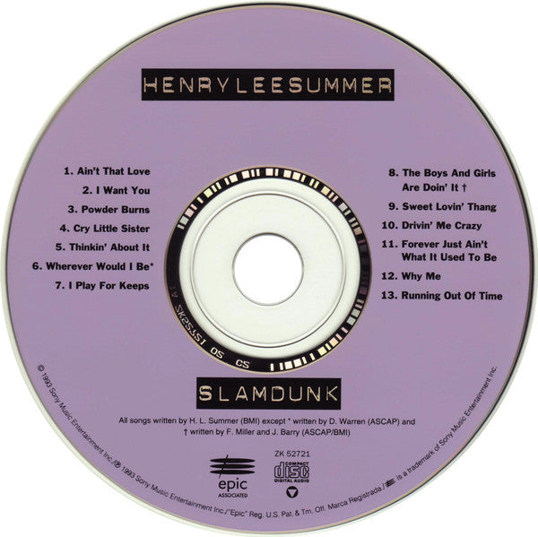 Henry Lee Summer : Slamdunk (CD, Album)