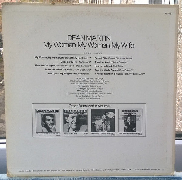 Dean Martin : My Woman, My Woman, My Wife (LP, Album)