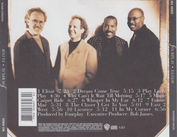 Fourplay (3) : Elixir (CD, Album, Club)