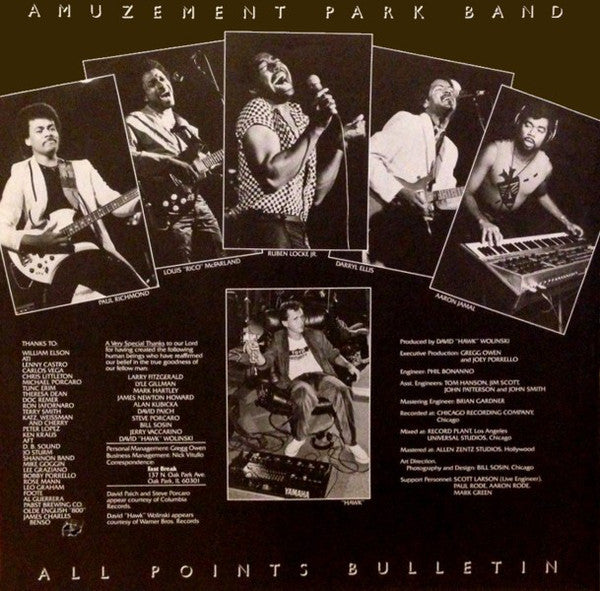 Amuzement Park Band* : All Points Bulletin (LP, Album, SP)