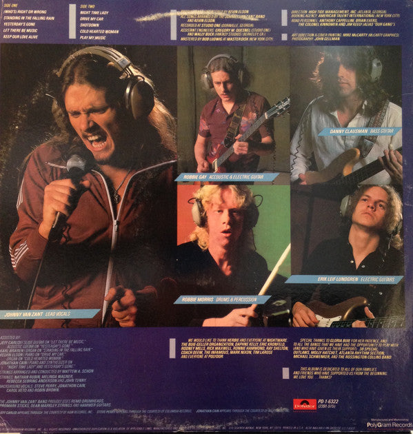 Johnny Van Zant Band : Round Two (LP, Album, Hau)
