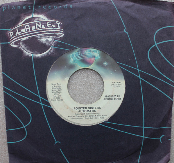 Pointer Sisters : Automatic (7", Single, Ind)