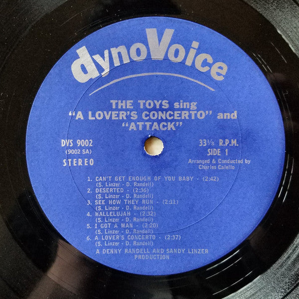 The Toys : The Toys Sing "A Lover's Concerto" And "Attack" (LP, Album)