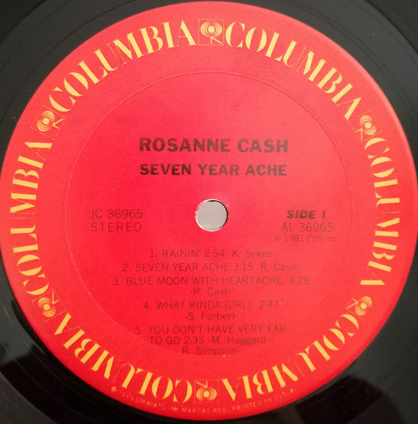 Rosanne Cash : Seven Year Ache (LP, Album)