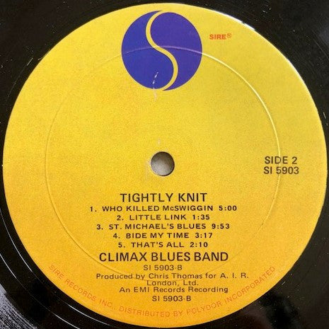 Climax Blues Band : Tightly Knit (LP, Album, Mon)