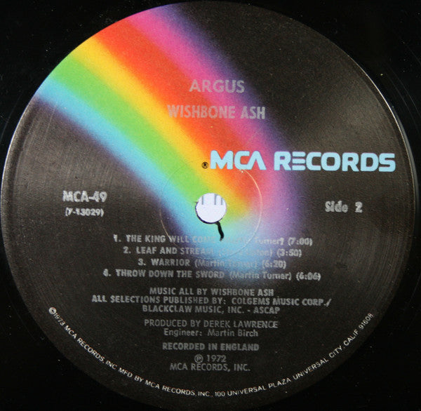 Wishbone Ash : Argus (LP, Album, RE, Pin)
