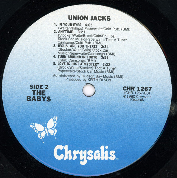 The Babys : Union Jacks (LP, Album, Ter)
