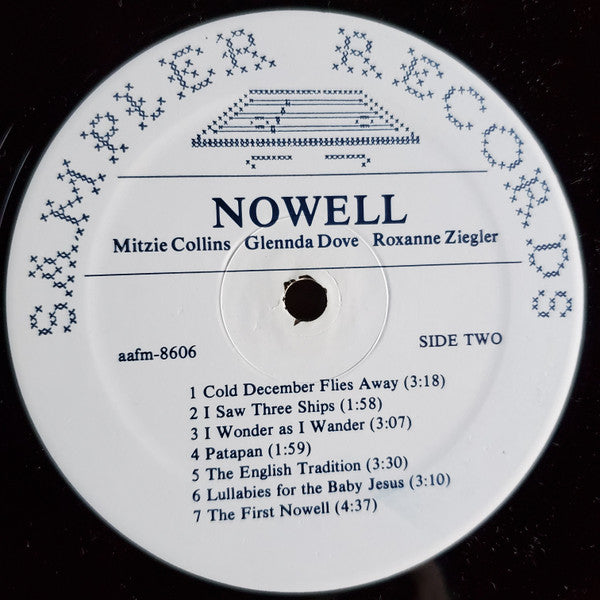 Mitzie Collins, Glennda Dove, Roxanne Ziegler : Nowell (Christmas Music For Dulcimer, Flute, And Harp) (LP, Album)