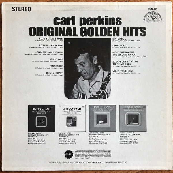 Carl Perkins : Original Golden Hits (LP, Comp)