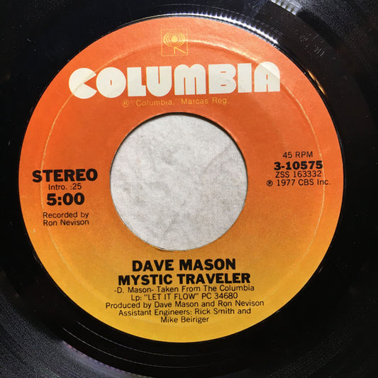 Dave Mason : We Just Disagree (7", Single, Styrene, Ter)