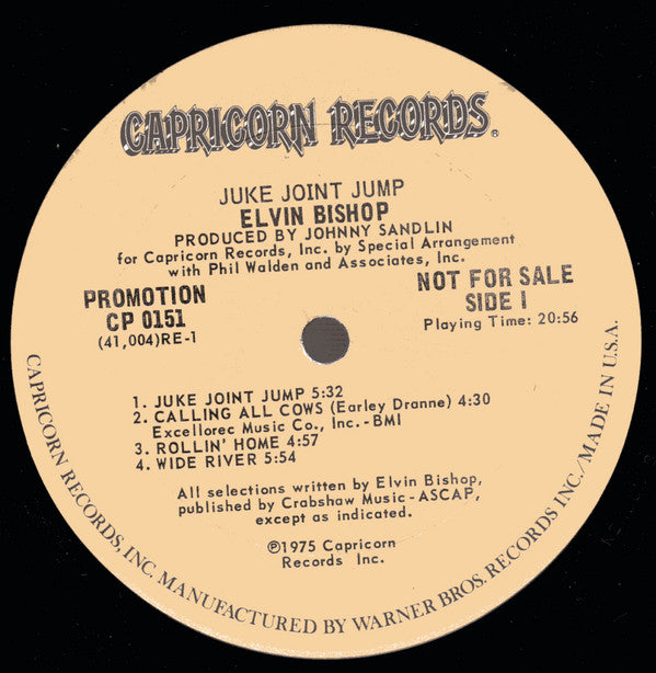 Elvin Bishop : Juke Joint Jump (LP, Promo)