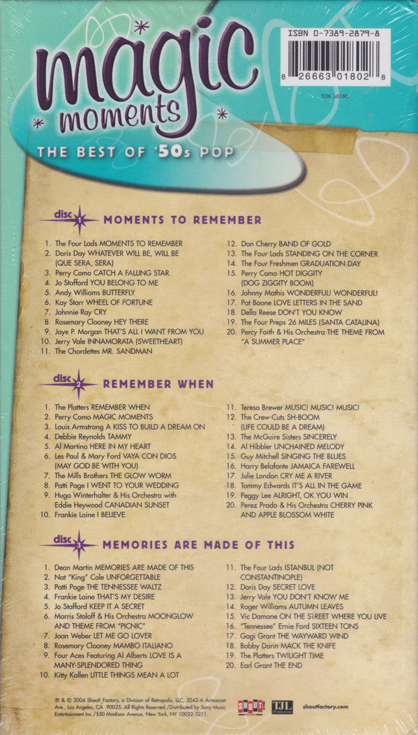 Various : Magic Moments (The Best Of '50s Pop) (3xCD, Comp)