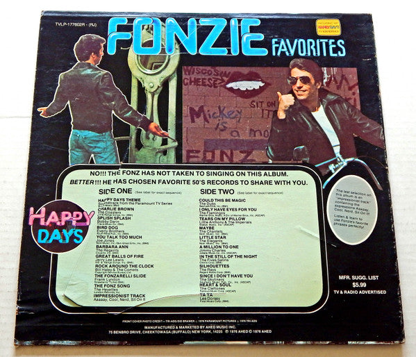Various : Fonzie Favorites (LP, Album, Comp)