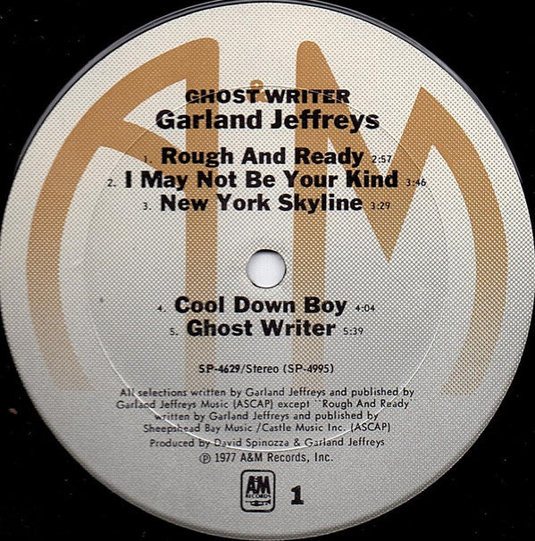 Garland Jeffreys : Ghost Writer (LP, Album, Pit)