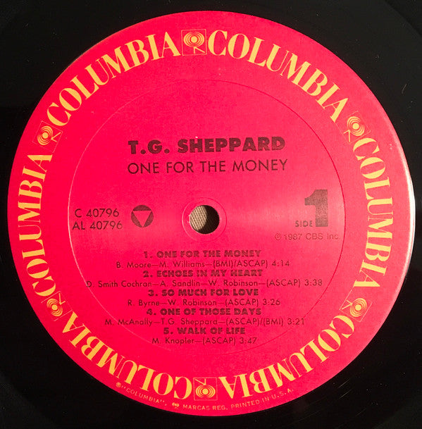 T.G. Sheppard : One For The Money (LP, Album)