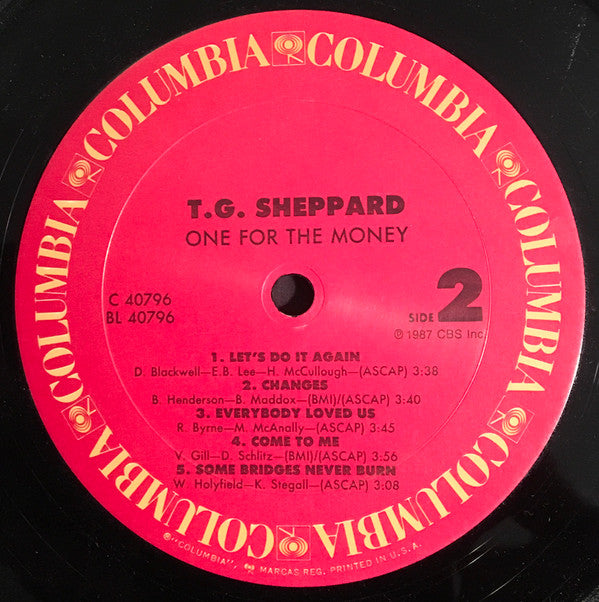 T.G. Sheppard : One For The Money (LP, Album)