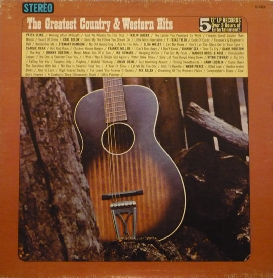 Various : The Greatest Country & Western Hits (5xLP, Comp + Box)