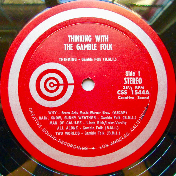 The Gamble Folk : Thinking With The Gamble Folk (LP, Album)