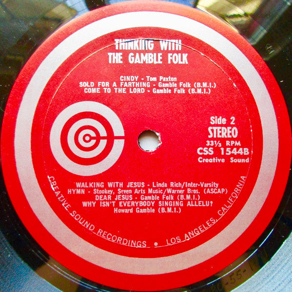 The Gamble Folk : Thinking With The Gamble Folk (LP, Album)