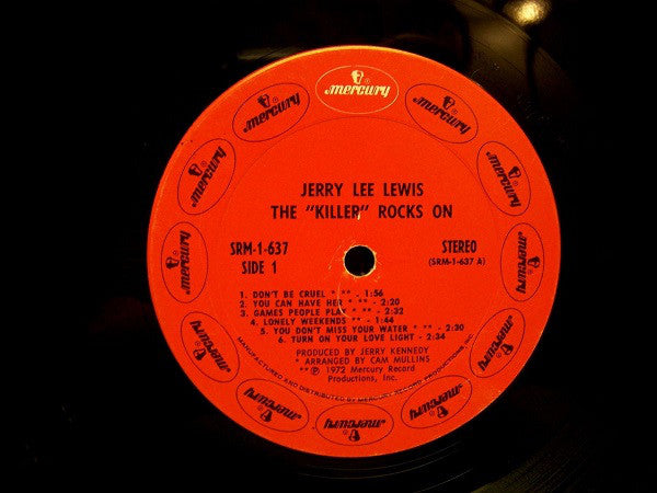 Jerry Lee Lewis : The "Killer" Rocks On (LP, Album)