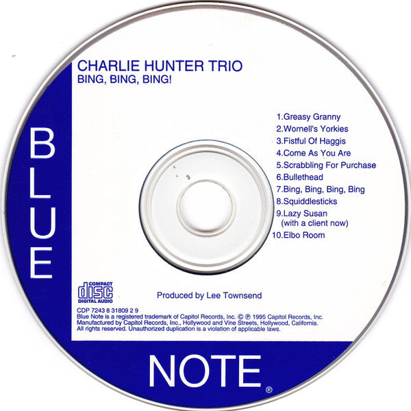 Charlie Hunter Trio : Bing, Bing, Bing! (CD, Album)
