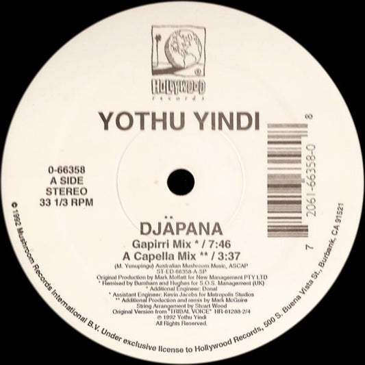 Yothu Yindi : Djäpana (12")