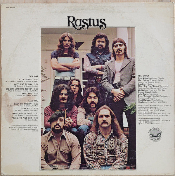 Rastus : Steamin' (LP, Album, Pre)
