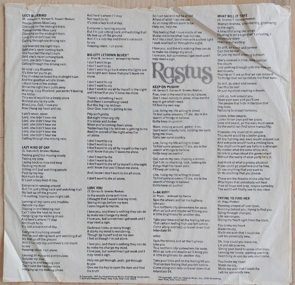 Rastus : Steamin' (LP, Album, Pre)