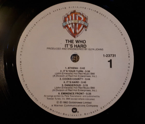 The Who : It's Hard (LP, Album, Spe)