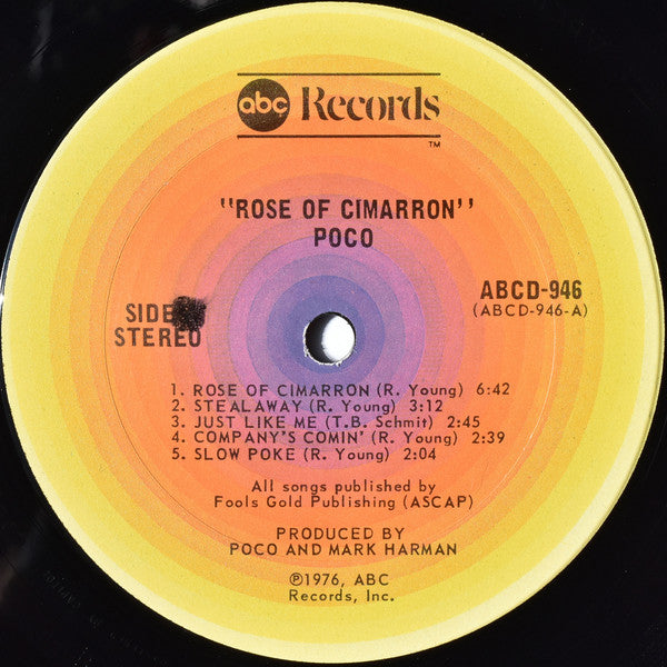 Poco (3) : Rose Of Cimarron  (LP, Album, Ter)