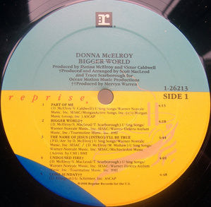 Donna McElroy : Bigger World (LP, Album)