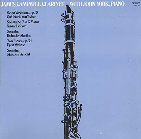 James Campbell (6) With John York (5) : James Campbell, Clarinet With John York, Piano (LP)