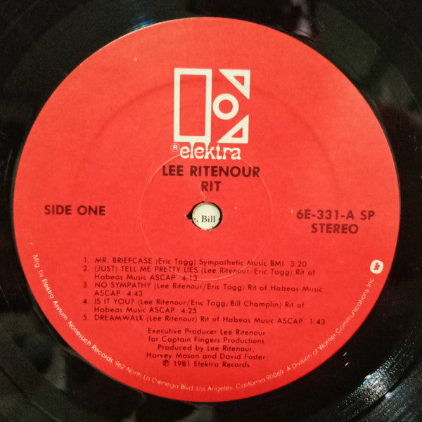 Lee Ritenour : Rit (LP, Album, SP )