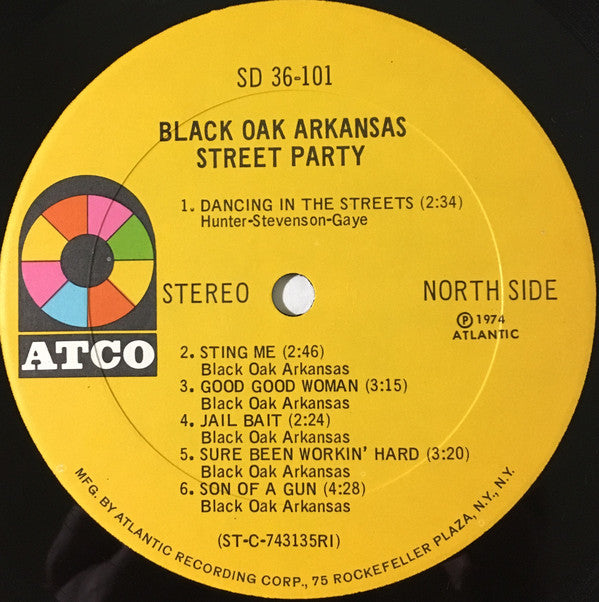 Black Oak Arkansas : Street Party (LP, Album, PRC)