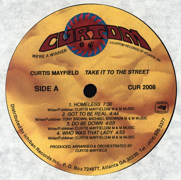 Curtis Mayfield : Take It To The Streets (LP, Album)