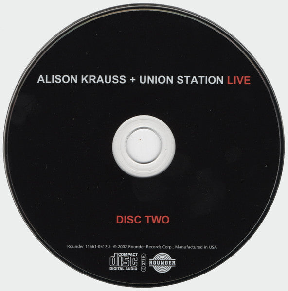 Alison Krauss + Union Station* : Live (2xCD, Album, RE)