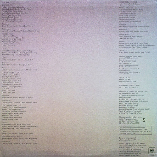 Hubert Laws : Say It With Silence (LP, Album, Ter)