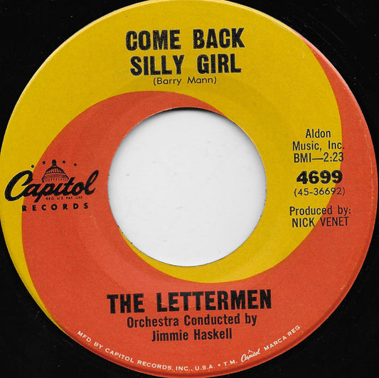 The Lettermen : Come Back Silly Girl (7", Single)