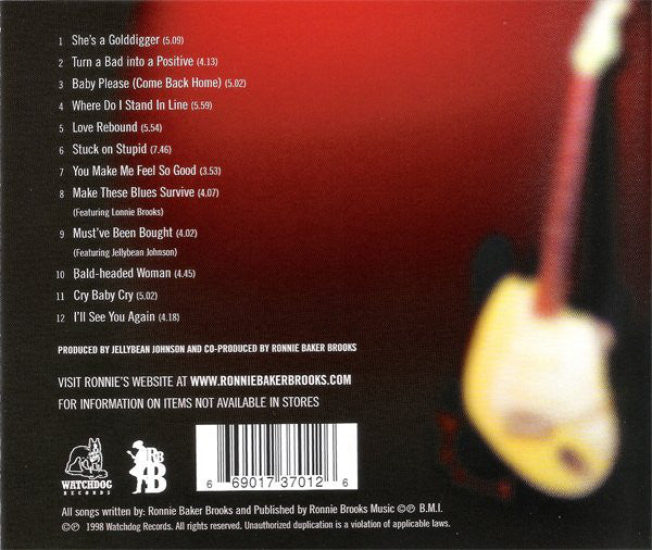 Ronnie Baker Brooks : Golddigger (CD, Album)